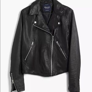 Madewell Washed Leather Motorcycle Jacket